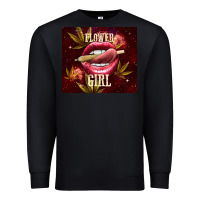 Black flower girl Premium Sweatshirt - TumblerDesignByShophia