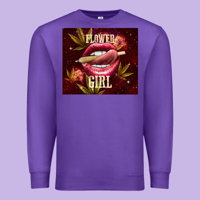 Flower Girl Premium Sweatshirt Designed By Tumblerdesignbyshophia