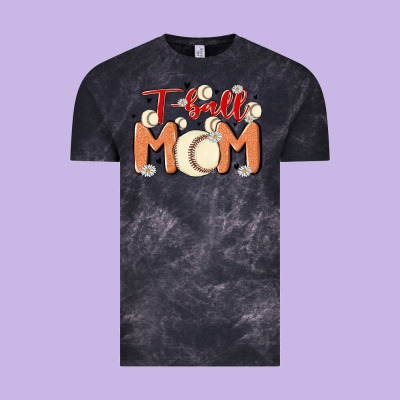 T Ball Mom Vintage Tee Designed By Maliassmallbusiness