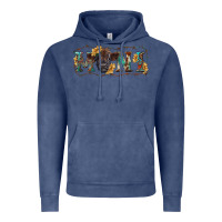 Vintage Denim Western mini black highland calf Vintage Hoodie - RanaPortraitStore