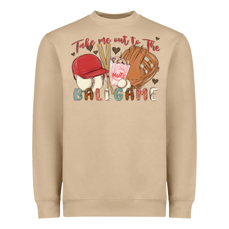 Take Me Out To The Ballgame Heavyweight Sweatshirt by MaliasSmallBusiness | Teevron