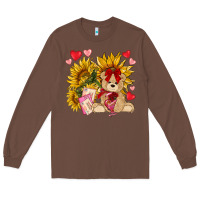 Chestnut valentines day sunflowers with bear hjf Long Sleeve Tee - NancyCooperArtShop