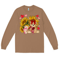 Toasted Coconut valentines day sunflowers with bear hjf Long Sleeve Tee - NancyCooperArtShop
