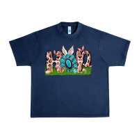 Navy hop rabbit Urban Heavy Tee - MaliasSmallBusiness
