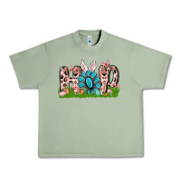 Oil Green hop rabbit Urban Heavy Tee - MaliasSmallBusiness