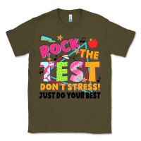 Army Green rock the test don't stress! just do your best Classic Tee - JahusDesignShop
