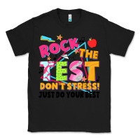 Black rock the test don't stress! just do your best Classic Tee - JahusDesignShop