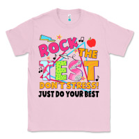 Bubblegum Pink rock the test don't stress! just do your best Classic Tee - JahusDesignShop