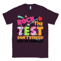 Plum rock the test don't stress! just do your best Classic Tee - JahusDesignShop
