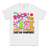 White rock the test don't stress! just do your best Classic Tee - JahusDesignShop