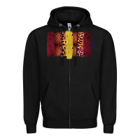 Black Western Farm Life Brushstrokes Zipper Hoodie - Bettercallsaul