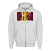 Dove Grey Western Farm Life Brushstrokes Zipper Hoodie - Bettercallsaul