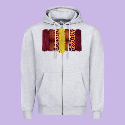 Western Farm Life Brushstrokes Zipper Hoodie Designed By Bettercallsaul