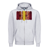 Heather Grey Western Farm Life Brushstrokes Zipper Hoodie - Bettercallsaul