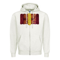 Oatmeal Heather Western Farm Life Brushstrokes Zipper Hoodie - Bettercallsaul