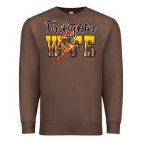 Chestnut Firefighter wife lightning bolt Premium Sweatshirt - HowdyJamesFarm