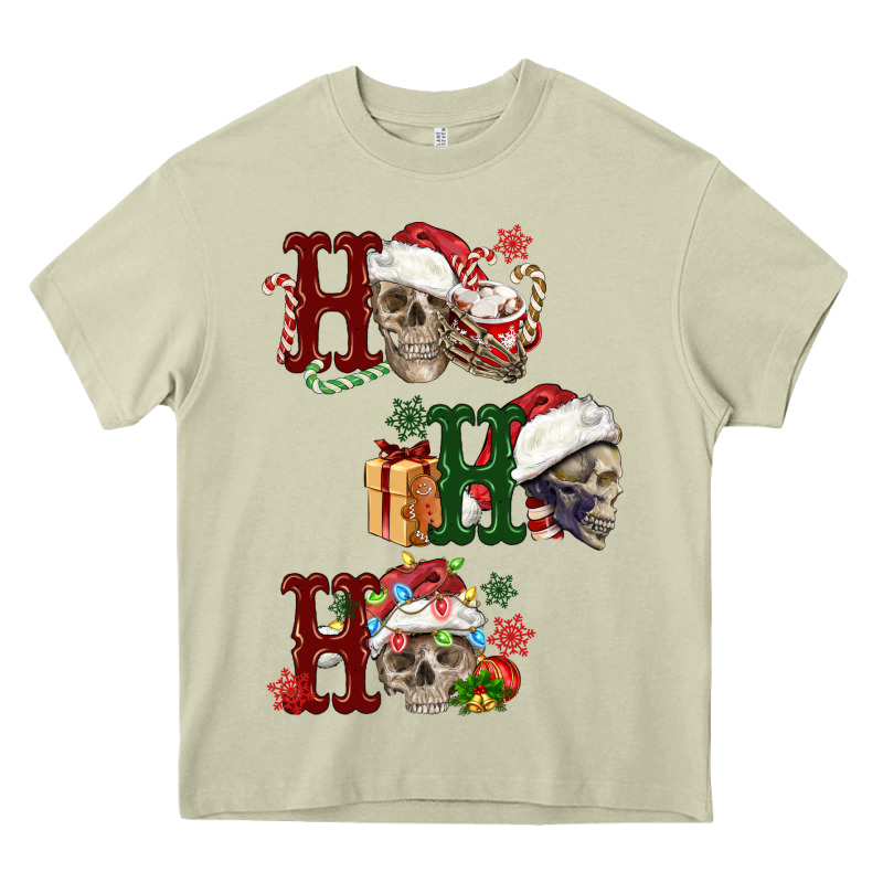 Ho Ho Ho Skull Heavy Core Tee by FaDigitalArtStudio | Teevron