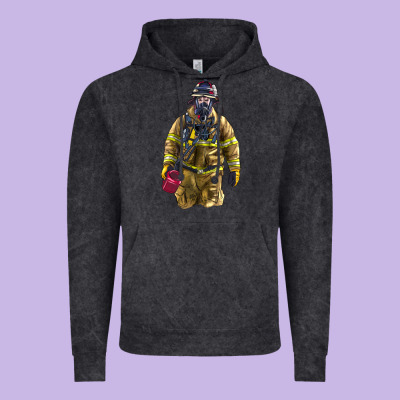 Firefighter Vintage Hoodie Designed By Lillyallendesigns