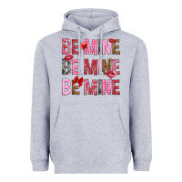 Heather Grey Be mine be mine be mine Valentine's Day Heavyweight Hoodie - HowdyJamesFarm