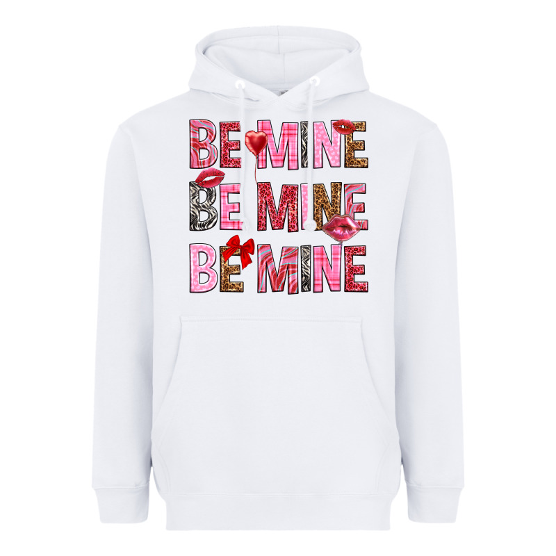 Be Mine Be Mine Be Mine Valentine's Day Heavyweight Hoodie by HowdyJamesFarm | Teevron