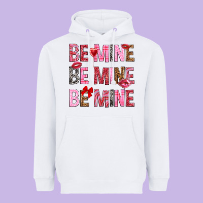 Be Mine Be Mine Be Mine Valentine's Day Heavyweight Hoodie Designed By Howdyjamesfarm
