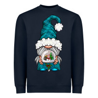Winter Gnome With Snow Globe Heavyweight Sweatshirt | Teevron