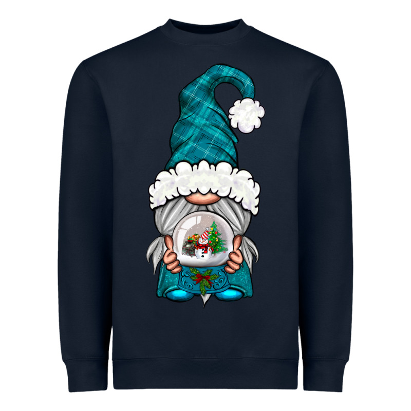 Winter Gnome With Snow Globe Heavyweight Sweatshirt by NancyCooperArtShop | Teevron