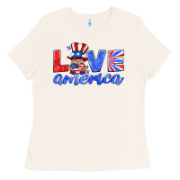 Bone love america gnome Ladies Tee - HRA Design Shop