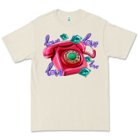 Bone love balloons and pink valentines telephone Premium Tee - AdoDesignShop