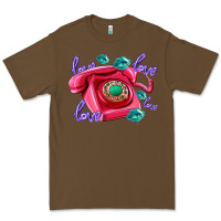 Cacao love balloons and pink valentines telephone Premium Tee - AdoDesignShop