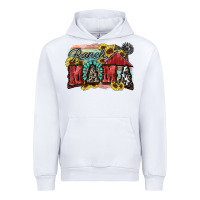White Ranch mama Motthaer's Day Urban Hoodie - FaDigitalArtStudio