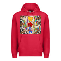 Cardinal love puzzle ribbon Premium Hoodie - TumblerDesignByShophia