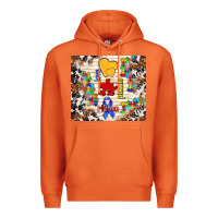 Carrot love puzzle ribbon Premium Hoodie - TumblerDesignByShophia