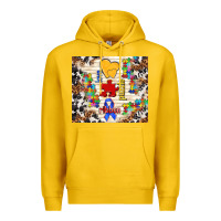 Lemon love puzzle ribbon Premium Hoodie - TumblerDesignByShophia