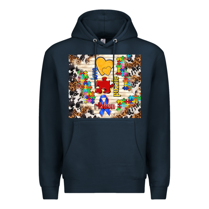 Love Puzzle Ribbon Premium Hoodie by TumblerDesignByShophia | Teevron