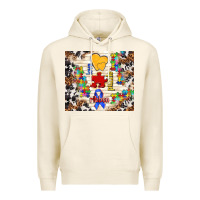 Tofu love puzzle ribbon Premium Hoodie - TumblerDesignByShophia