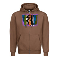 Chestnut Purple Glitter Western Farm Life Brush Strokes Zipper Hoodie - Bettercallsaul