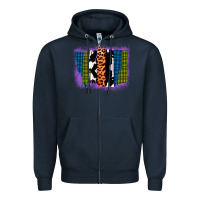 Navy Purple Glitter Western Farm Life Brush Strokes Zipper Hoodie - Bettercallsaul