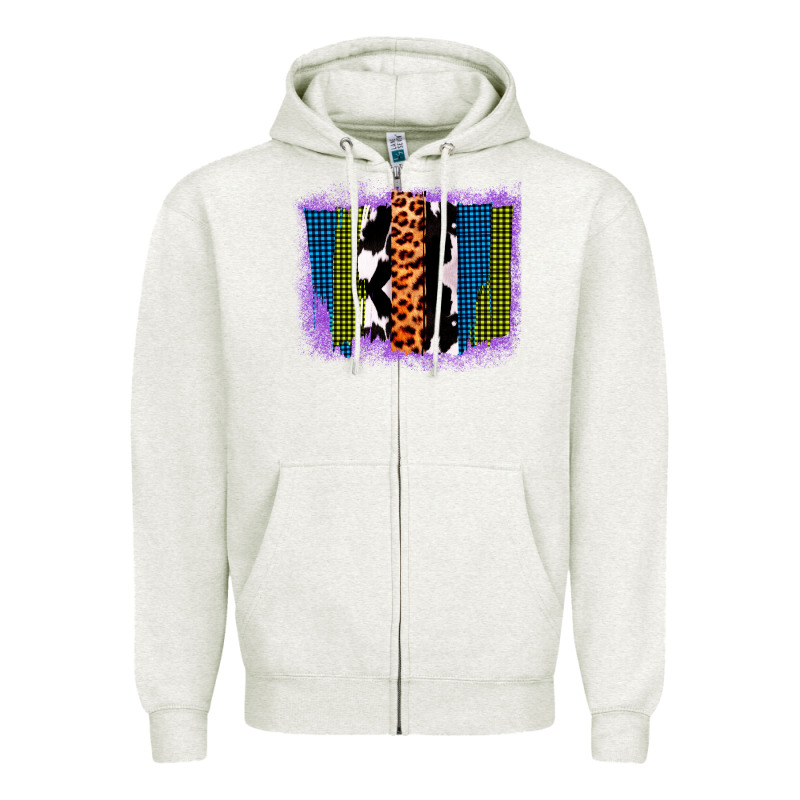 Purple Glitter Western Farm Life Brush Strokes Zipper Hoodie by Bettercallsaul | Teevron