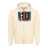 Sandshell Purple Glitter Western Farm Life Brush Strokes Zipper Hoodie - Bettercallsaul