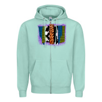 Seafoam Purple Glitter Western Farm Life Brush Strokes Zipper Hoodie - Bettercallsaul
