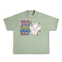 Oil Green 100 magical days of school Urban Heavy Tee - MaliasSmallBusiness
