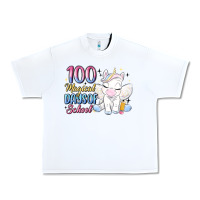 White 100 magical days of school Urban Heavy Tee - MaliasSmallBusiness