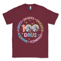 Burgundy 100 days of school Classic Tee - MaliasSmallBusiness