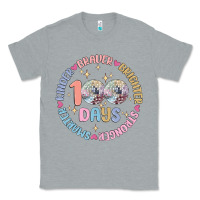 Heather Grey 100 days of school Classic Tee - MaliasSmallBusiness