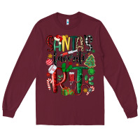 Burgundy santas favorite rt nurse Long Sleeve Tee - MaliasSmallBusiness