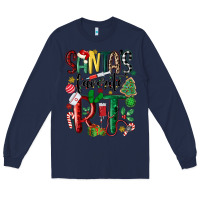 Navy santas favorite rt nurse Long Sleeve Tee - MaliasSmallBusiness