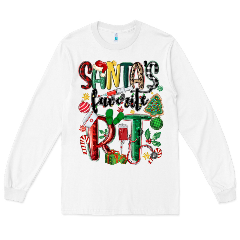 Santas Favorite Rt Nurse Long Sleeve Tee by MaliasSmallBusiness | Teevron