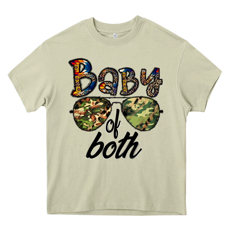 Baby Of Both Heavy Core Tee by CowhideDigitalArt | Teevron