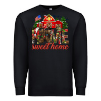 Black Army Christmas Home Sweet Home Premium Sweatshirt - HowdyJamesFarm